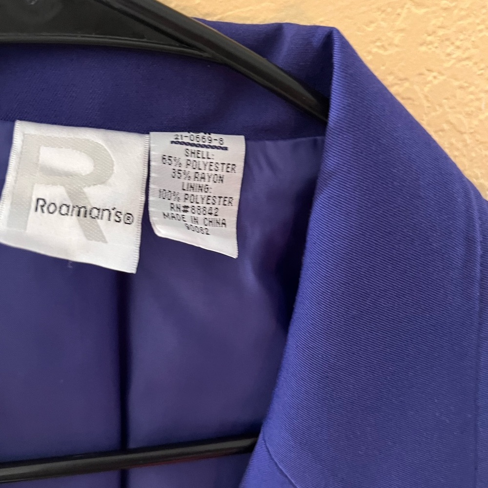 Roaman's Royal Blue Blazer - Picture 3 of 5